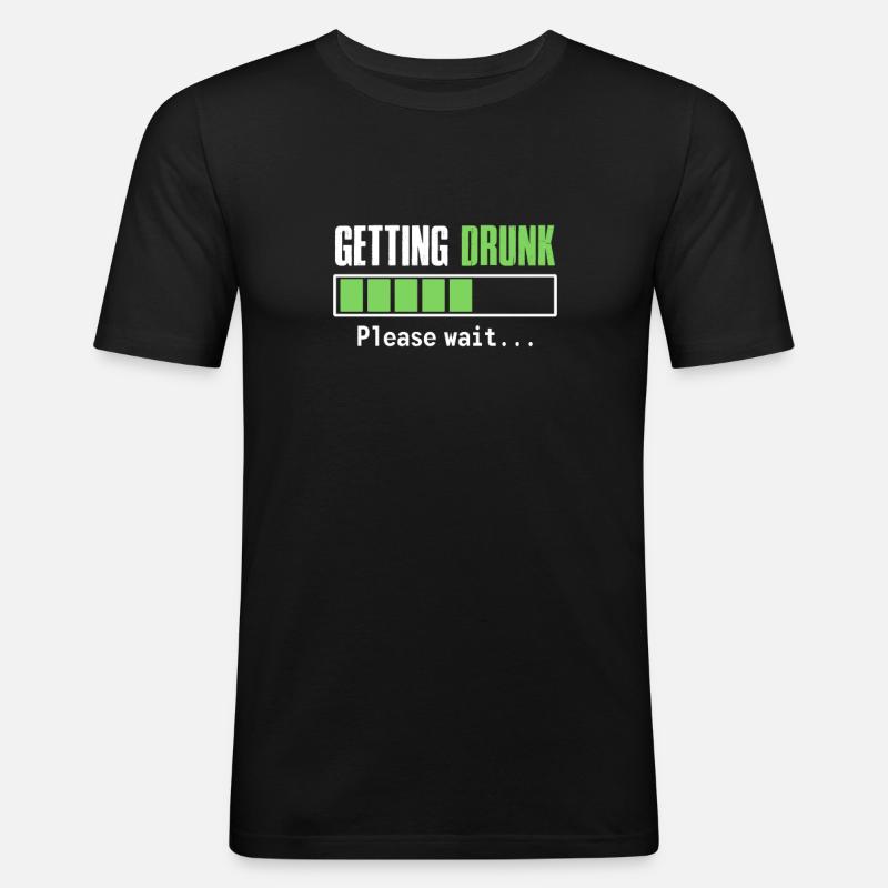 Junggesellenabschied - Männer Slim Fit T-Shirt - Schwarz