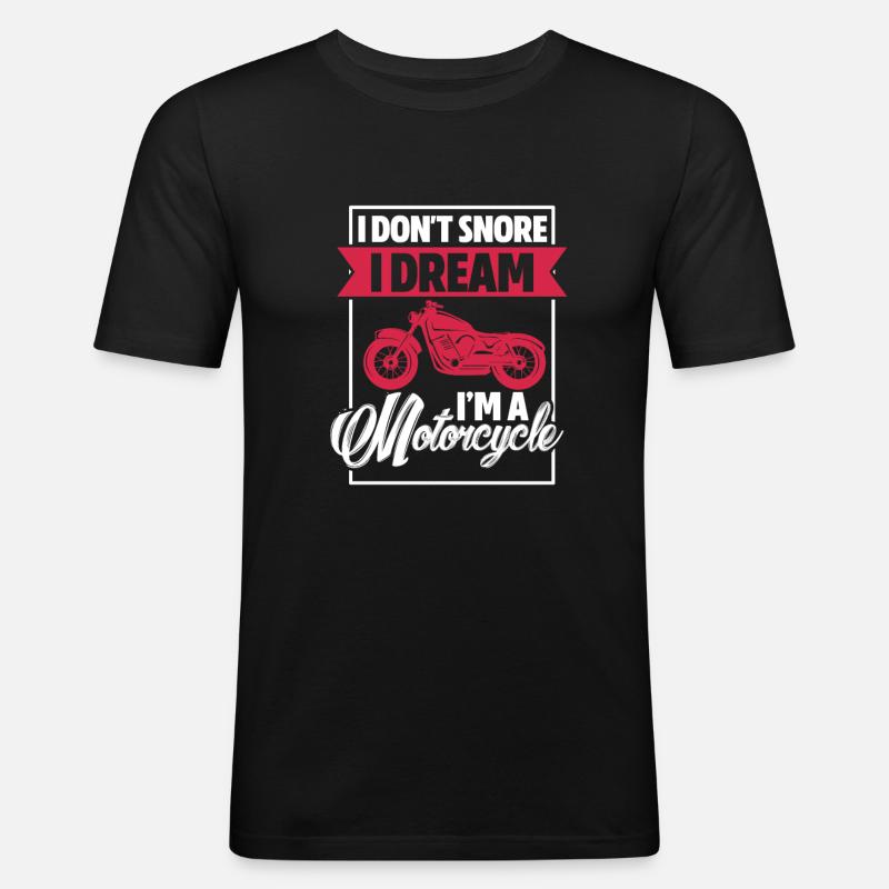Biker - Männer Slim Fit T-Shirt - Schwarz