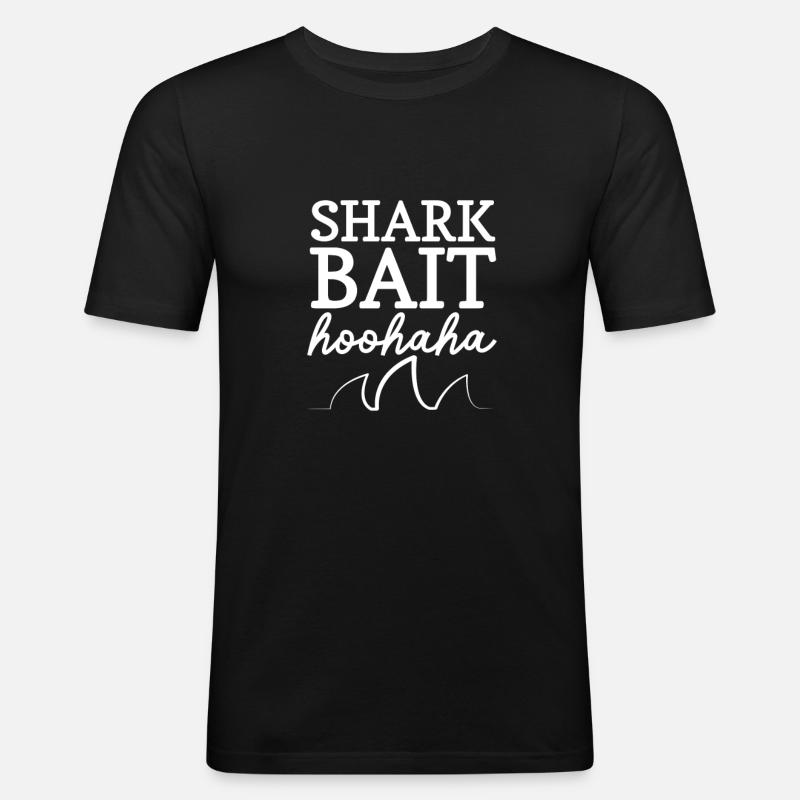 Hai - Männer Slim Fit T-Shirt - Schwarz