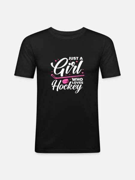 HockeyEuse - T-shirt près du corps Homme - noir