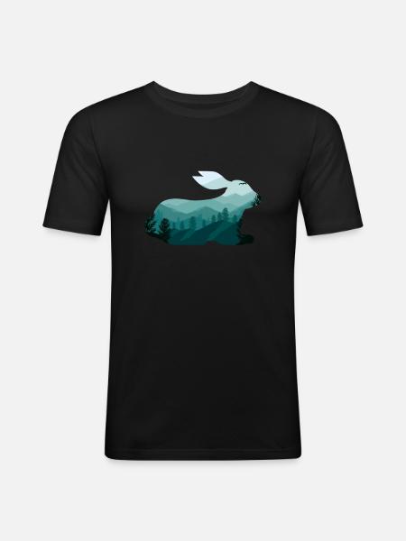 Hare - Men's Slim Fit T-Shirt - black