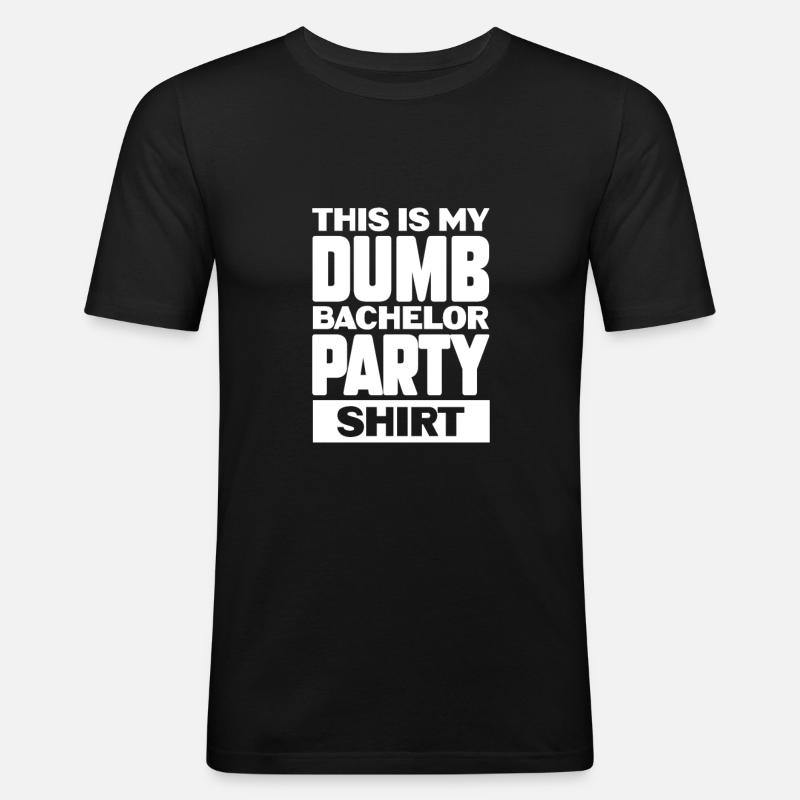 Junggesellenabschied - Männer Slim Fit T-Shirt - Schwarz