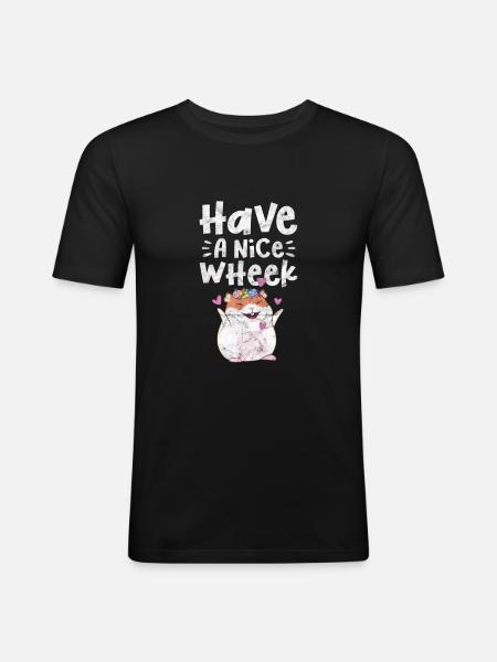 Cobaye - T-shirt près du corps Homme - noir