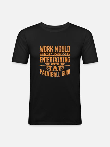 Paintball - Men's Slim Fit T-Shirt - black