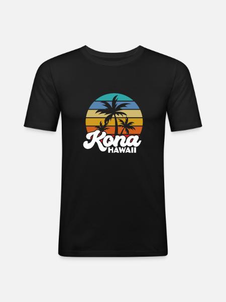 Hawaii - Men's Slim Fit T-Shirt - black