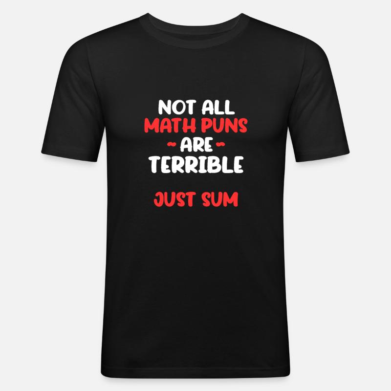 Mathematik - Männer Slim Fit T-Shirt - Schwarz