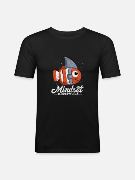Motivation Motivate Career Saying Gift - Men's Slim Fit T-Shirt - black