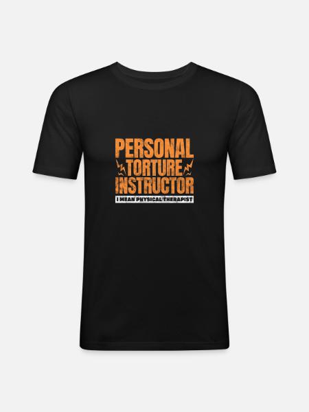 Physiotherapist Physiotherapy Physio Gift - Men's Slim Fit T-Shirt - black