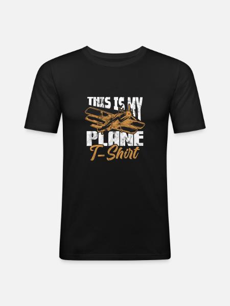 Pilot - Men's Slim Fit T-Shirt - black