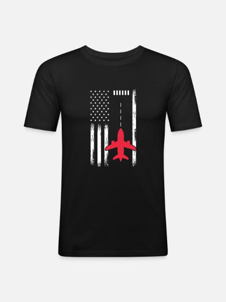 Pilot - Men's Slim Fit T-Shirt - black