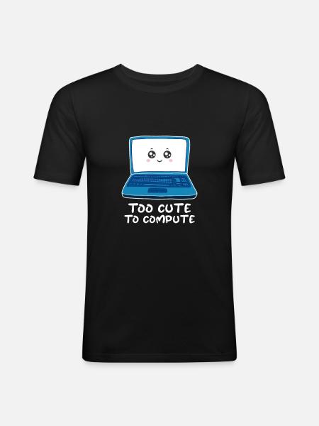 Computer - Men's Slim Fit T-Shirt - black