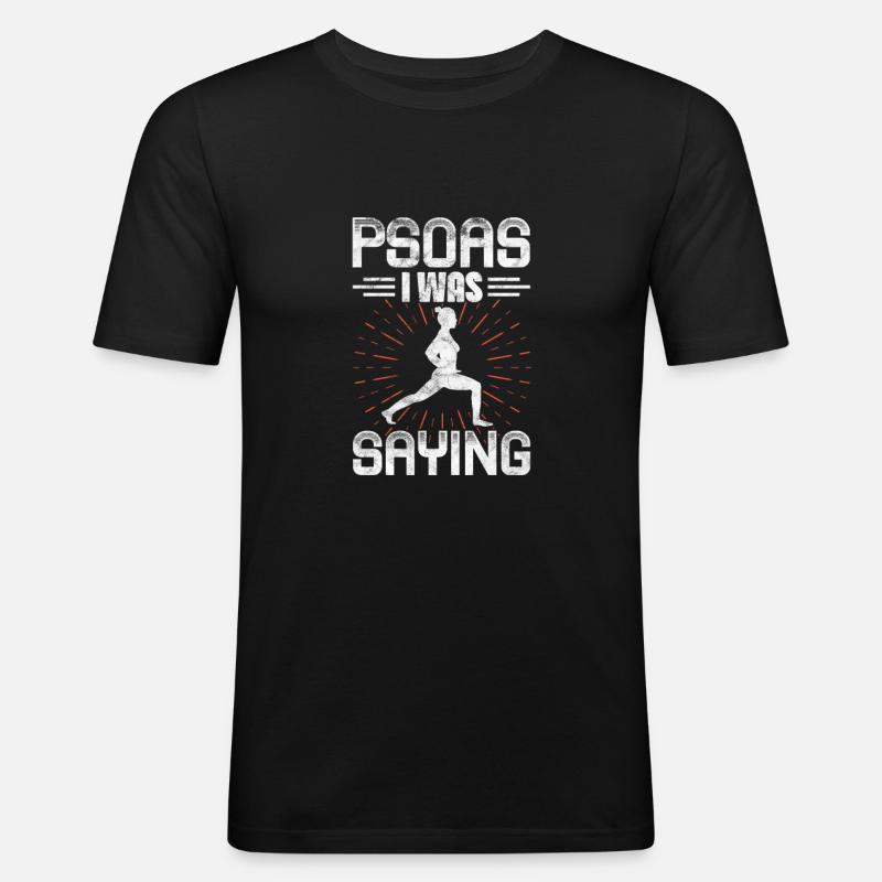 Physiotherapeut Physiotherapie Physio Geschenk - Männer Slim Fit T-Shirt - Schwarz