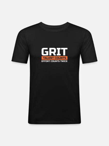 Motivation - T-shirt près du corps Homme - noir