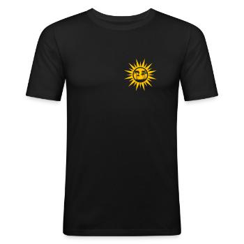 Floride - T-shirt près du corps Homme - noir - Devant - Nik (191cm)