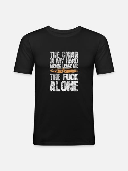 Cigar - Men's Slim Fit T-Shirt - black
