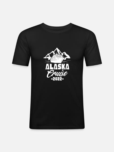 Cruise 2022 Alaska - Men's Slim Fit T-Shirt - black