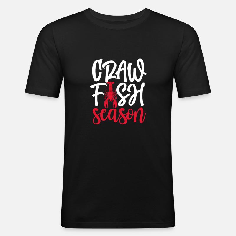 Languste - Männer Slim Fit T-Shirt - Schwarz