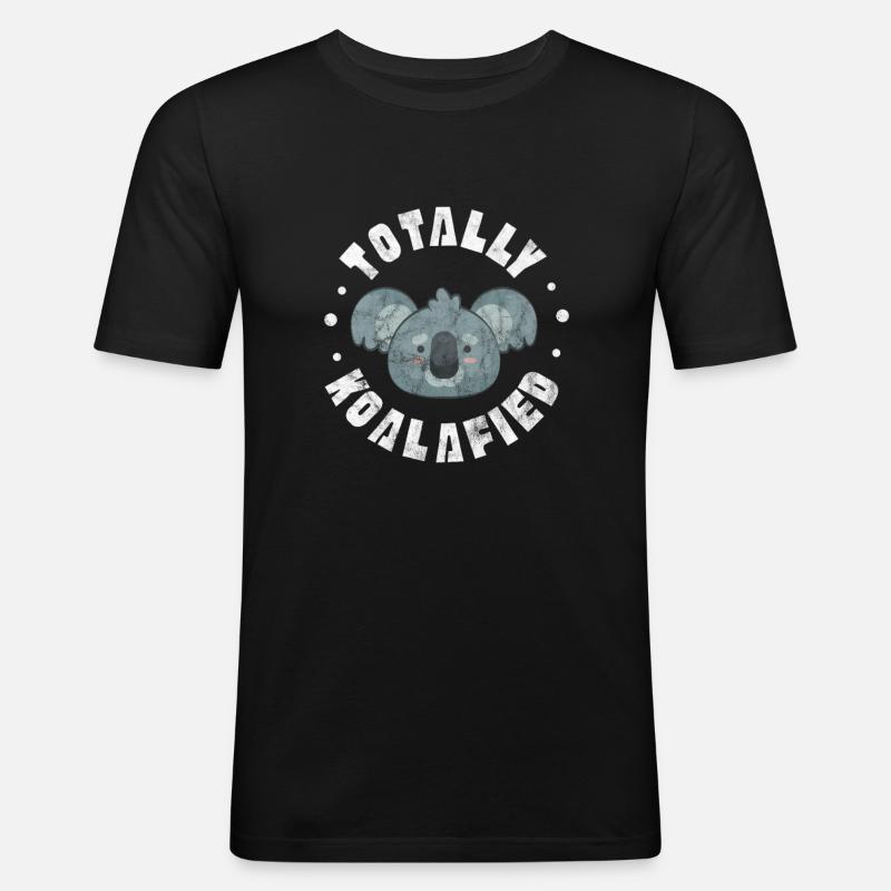 Koala - Männer Slim Fit T-Shirt - Schwarz