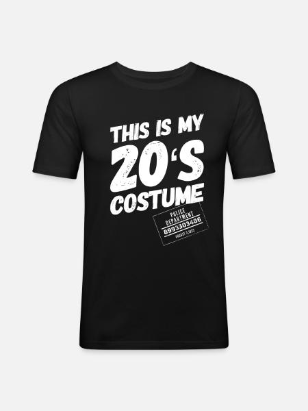 1920 - Men's Slim Fit T-Shirt - black