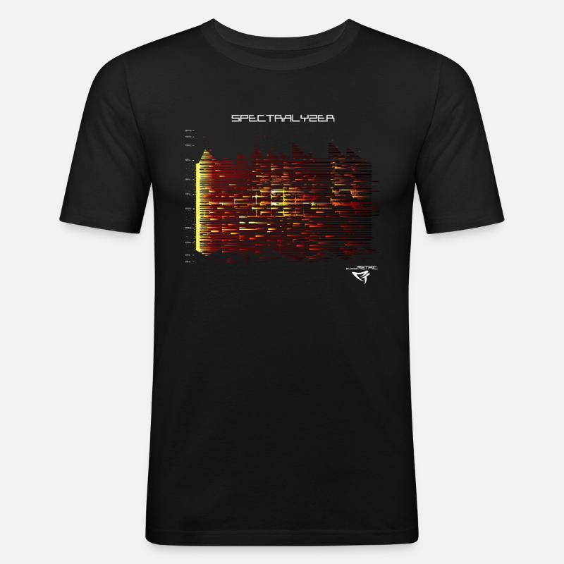 Audio analyzer - Men's Slim Fit T-Shirt - black