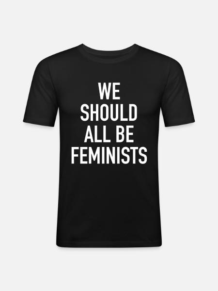 feminist - Men's Slim Fit T-Shirt - black