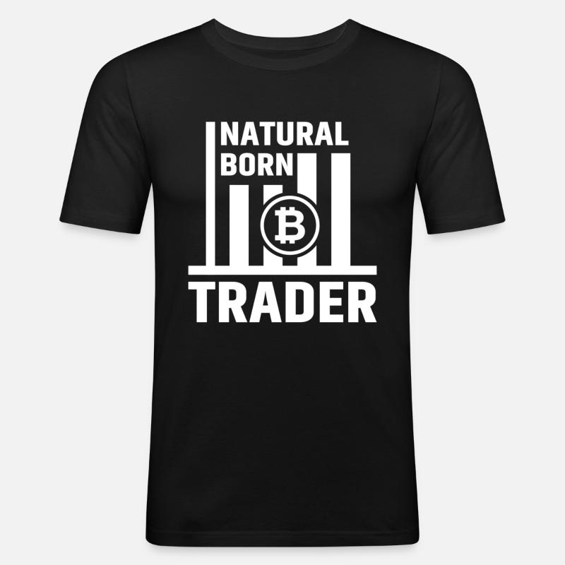 Bitcoin Trader Trading BTC - T-shirt près du corps Homme - noir
