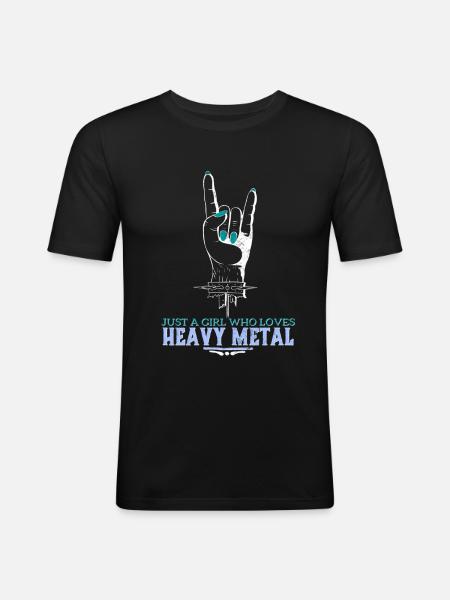 Heavy Metal - Men's Slim Fit T-Shirt - black