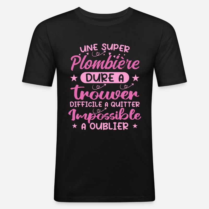 Ein Super-Klempner - Klempner-Geschenk - Männer Slim Fit T-Shirt - Schwarz