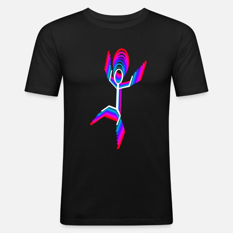 Dancer Tänzerin - Männer Slim Fit T-Shirt - Schwarz