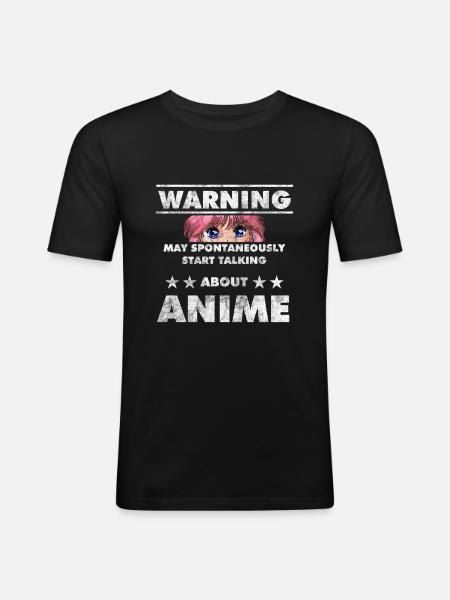 Anime - Men's Slim Fit T-Shirt - black