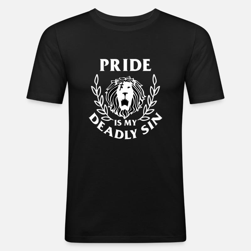 Seven Deadly Sins - Männer Slim Fit T-Shirt - Schwarz