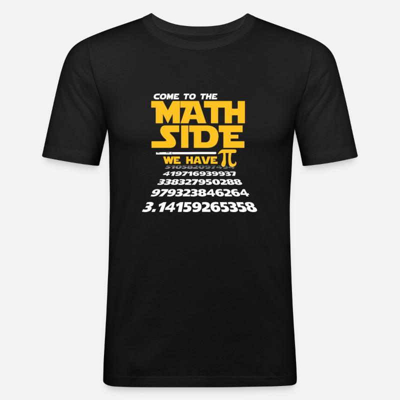 Mathe Mathematik - Männer Slim Fit T-Shirt - Schwarz