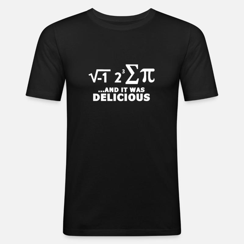 Mathe Mathematik Mathematisch Algebra Geschenk - Männer Slim Fit T-Shirt - Schwarz