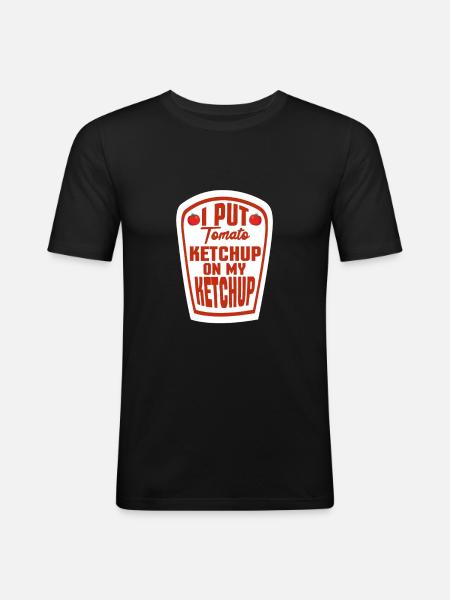 Ketchup - Men's Slim Fit T-Shirt - black