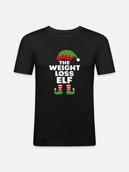 L’elfe de perte de poids - T-shirt près du corps Homme - noir