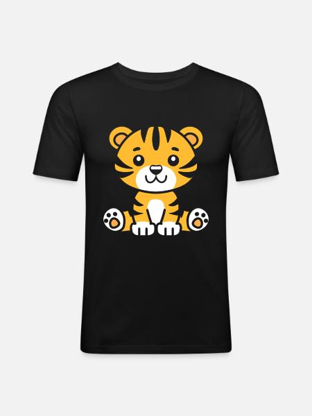 Tiger - Men's Slim Fit T-Shirt - black