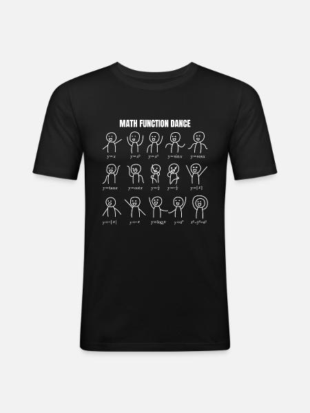 mathematics - Men's Slim Fit T-Shirt - black
