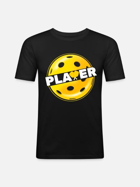 Pickleball players - Men's Slim Fit T-Shirt - black
