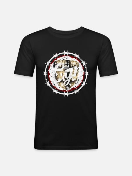 CGN Bloot - Men's Slim Fit T-Shirt - black