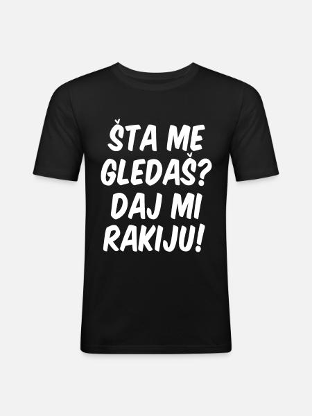 Sarajevo Yugoslavia Saying Design Gift - Men's Slim Fit T-Shirt - black