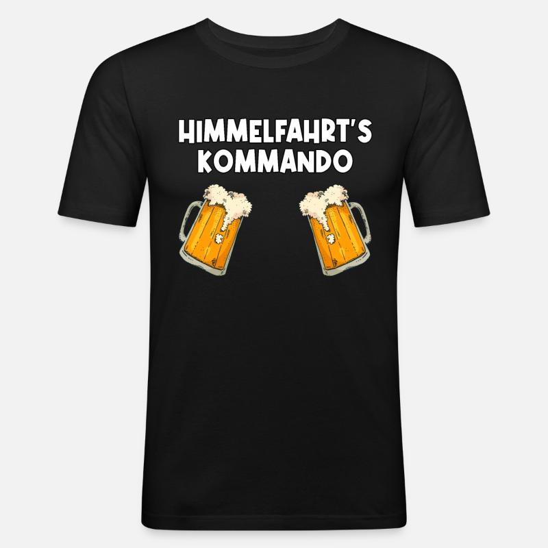 Christi Himmelfahrt Junggesellenabschied Geschenk - Männer Slim Fit T-Shirt - Schwarz