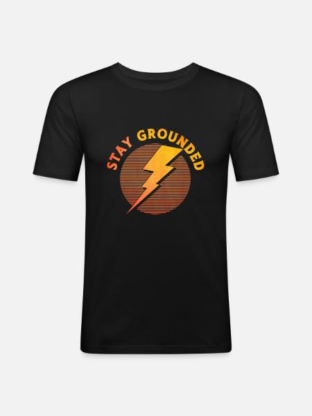 Electrician Saying Gift Electrician - Men's Slim Fit T-Shirt - black