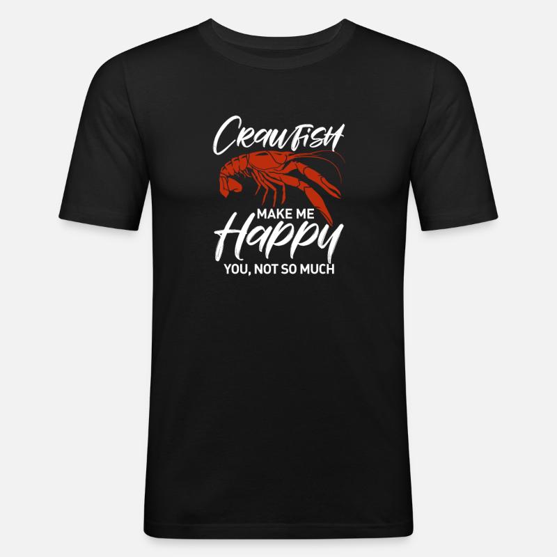 Languste - Männer Slim Fit T-Shirt - Schwarz