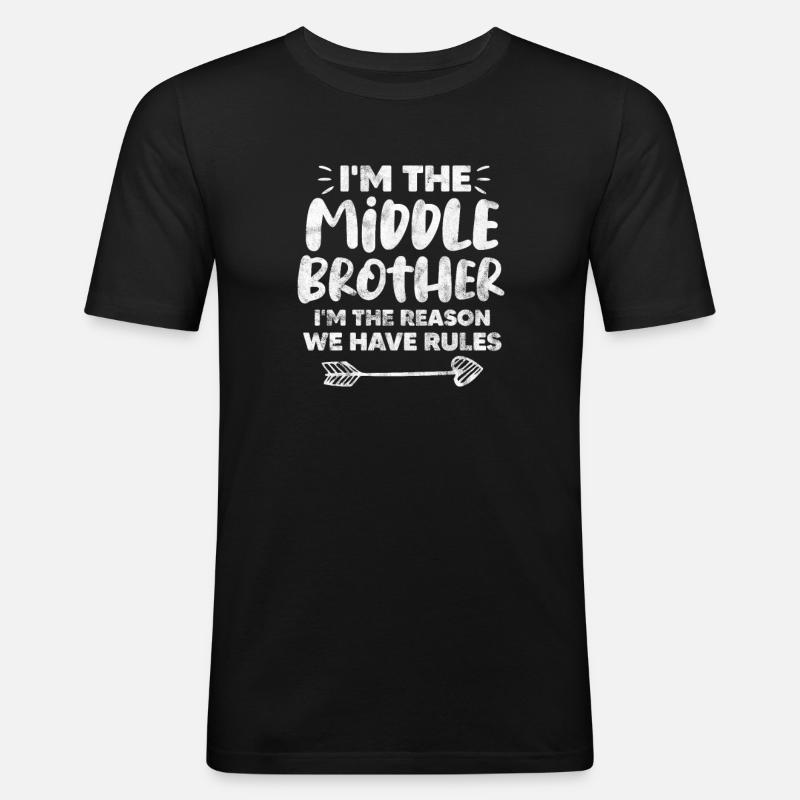 Bruder - Männer Slim Fit T-Shirt - Schwarz