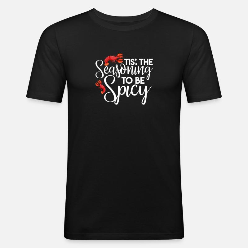 Languste - Männer Slim Fit T-Shirt - Schwarz