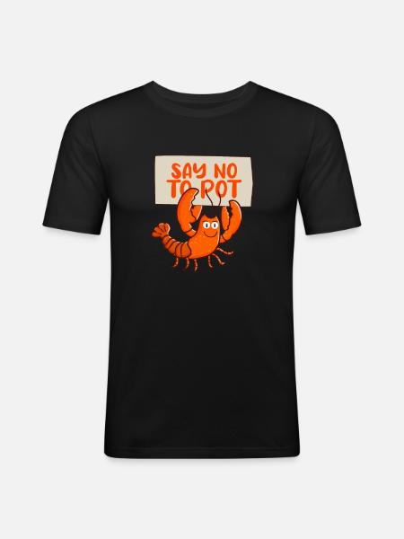Crayfish - Men's Slim Fit T-Shirt - black
