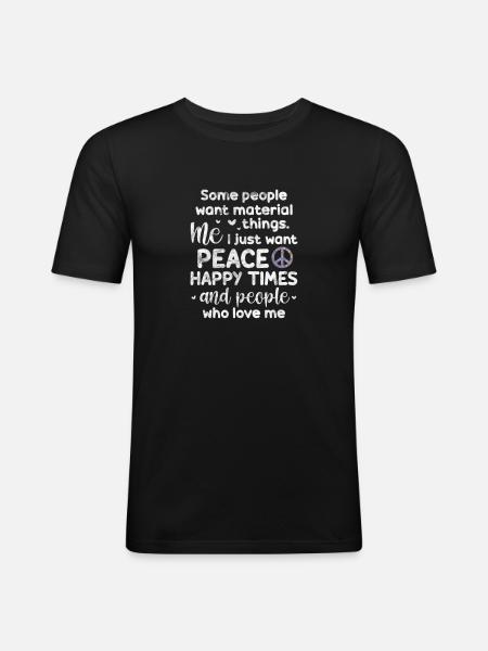 Hippy - Men's Slim Fit T-Shirt - black