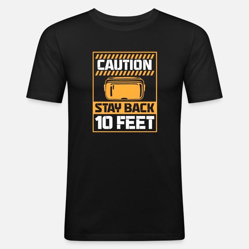 VR Virtual Reality - Männer Slim Fit T-Shirt - Schwarz