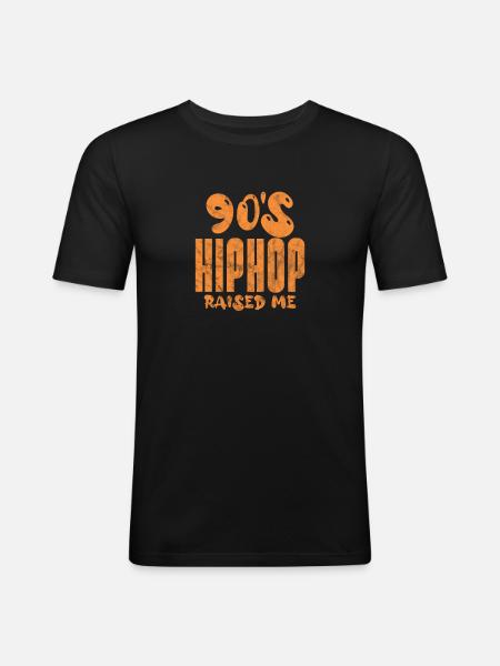 90s Hip Hop - Men's Slim Fit T-Shirt - black