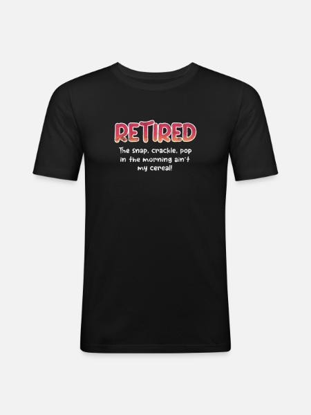 Retirement - Men's Slim Fit T-Shirt - black